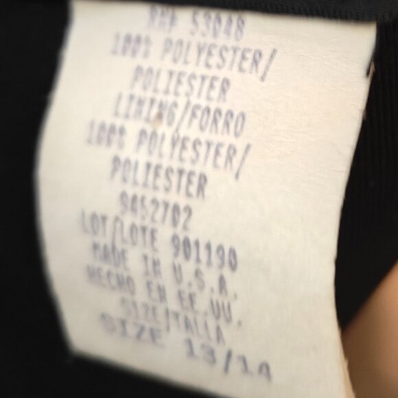 Morgan and Co. Black Cocktail Dress Woman's size 13/14 - Picture 7 of 9